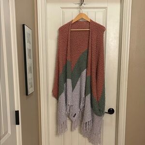 Matilda Jane Rust, Sage and Lavendar sweater Poncho